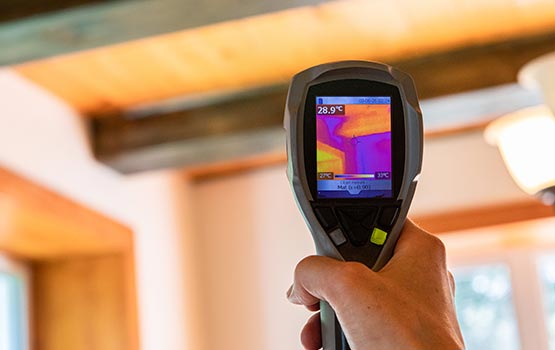 Energy leak inspection by Professional