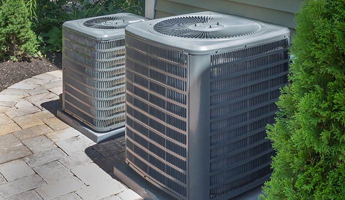 installed heat pump