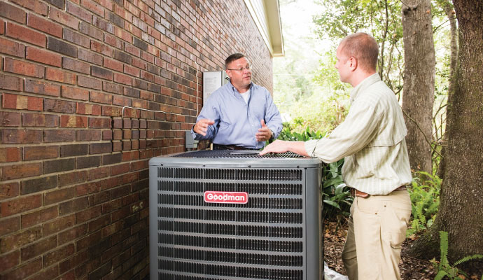 Installed air heating system